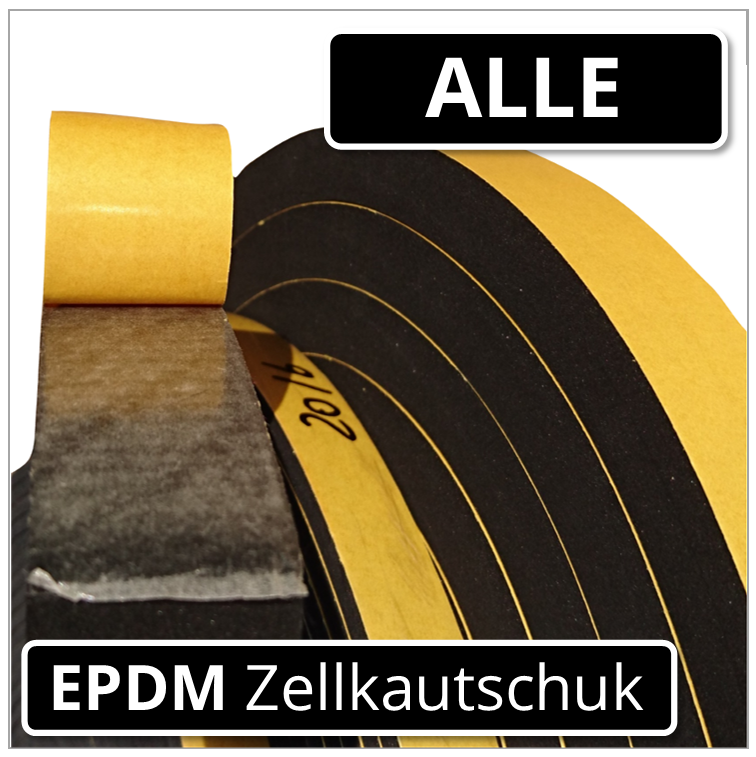EPDM Zellkautschuk-Streifen (eins. selbstklebend)