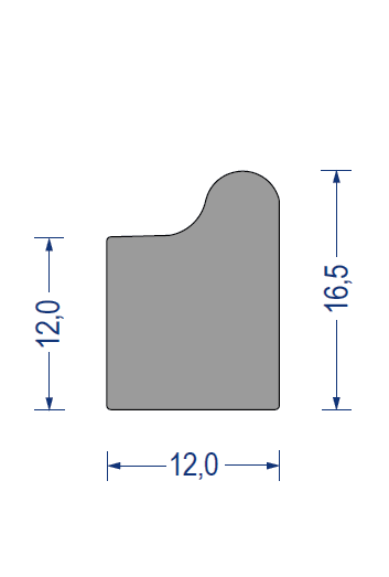 WKP1 Moosgummi EPDM / L - Profil 16x15 mm selbstklebend (als