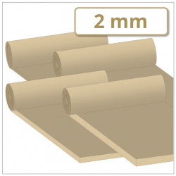 NR Para Gummiplatte 2 mm stark 40 ±5° Shore A beige