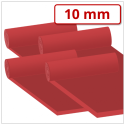 NR Gummiplatte 10 mm stark 45 ±5° Shore A rot