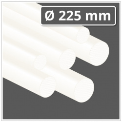 Polyethylen Rundstab Ø 225 mm natur (PE 300 Kunststoff-Rundstab)