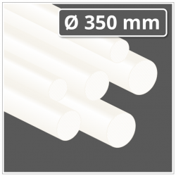 PE 300 Kunststoff-Rundstab Ø 350 mm natur (Polyethylen Rundstab)