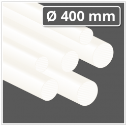 Polyethylen Rundstab Ø 400 mm natur (PE 300 Kunststoff-Rundstab)