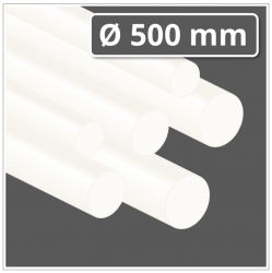 PE 300 Kunststoff-Rundstab Ø 500 mm natur (Polyethylen Rundstab)