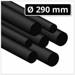 PA6 Guss Rundstab Ø 290 mm schwarz (Polyamid G Rundstab gegossen)
