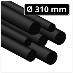 PA6 Guss Rundstab Ø 310 mm schwarz (Polyamid G Rundstab gegossen)