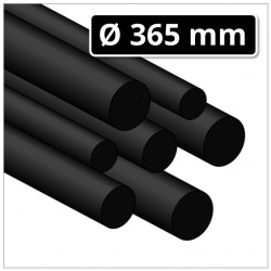 Polyethylen Rundstab Ø 365 mm schwarz (PE 300 Kunststoff-Rundstab)