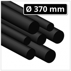 Polyamid Guss Rundstab Ø 370 mm schwarz (PA6 G Rundstab gegossen)