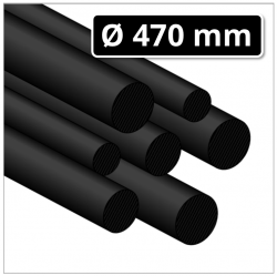 Polyamid Guss Rundstab Ø 470 mm schwarz (PA6 G Rundstab gegossen)