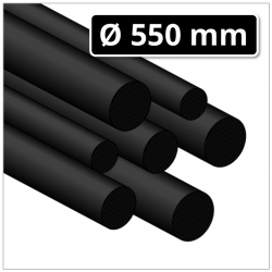 PA6 Guss Rundstab Ø 550 mm schwarz (Polyamid G Rundstab gegossen)