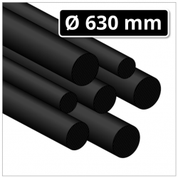 PA6 Guss Rundstab Ø 630 mm schwarz (Polyamid G Rundstab gegossen)