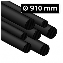 PE 300 Kunststoff-Rundstab Ø 910 mm schwarz (Polyethylen Rundstab)