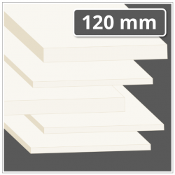POM Kunststoffplatte 120 mm stark natur (POM-C Platte)