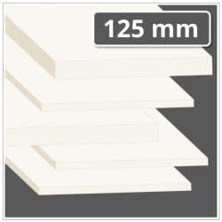 POM-C Platte 125 mm stark natur (POM Kunststoffplatte)