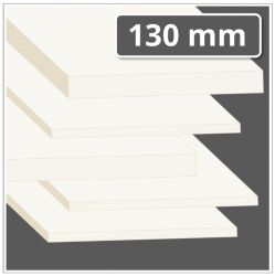 POM Kunststoffplatte 130 mm stark natur (POM-C Platte)