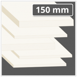 POM-C Platte 150 mm stark natur (POM Kunststoffplatte)