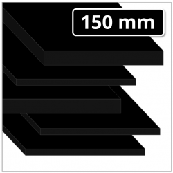 POM-C Platte 150 mm stark schwarz (POM Kunststoffplatte)