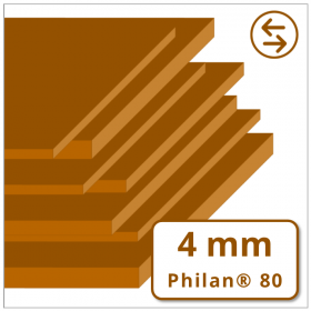Philan 15 M  Polyurethan-Platte  4 mm stark  80 ±5° Shore A