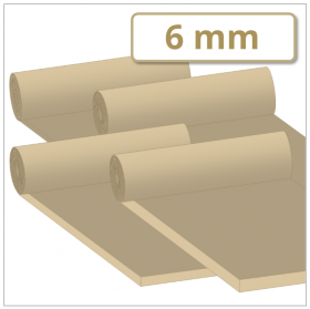 NR Para Gummiplatte 6 mm stark 40 ±5° Shore A beige