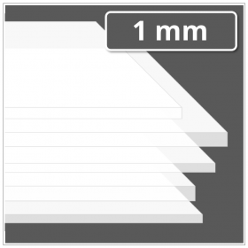 Silikonmatte 1 mm stark 60 ±5° Shore A transluzent - FDA-konform