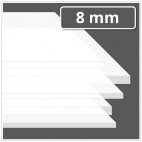 Silikonplatte 8 mm stark 40 ±5° Shore A transluzent - FDA-konform